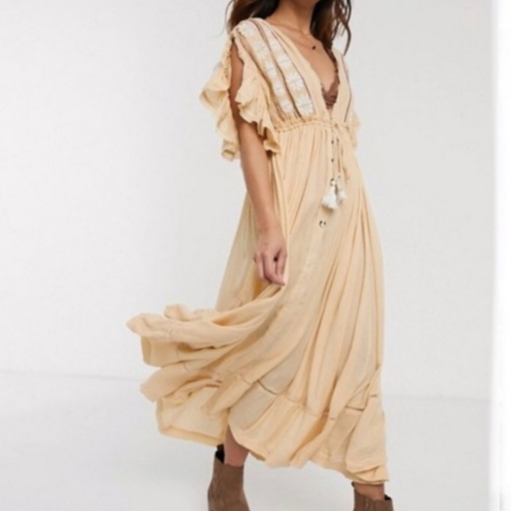 Free People Will Wait for you Midi dress